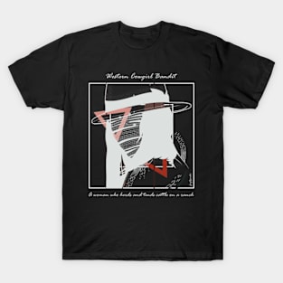 Western Cowgirl Bandit version 6 T-Shirt